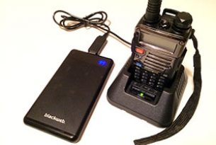 recharging Baofeng radio