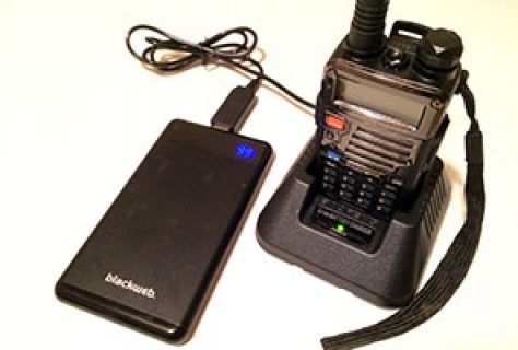 recharging Baofeng radio